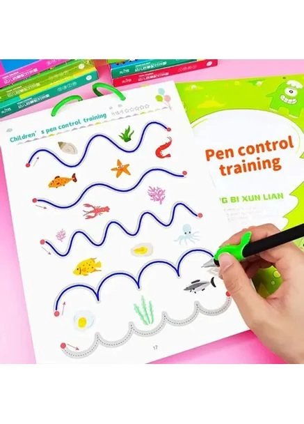 Розвиваюча книга Монтесорі Busy Book пиши-прай Stroke Line dot to dot 30 аркушів (60 завдань), від 2 років Furminator (363831920)