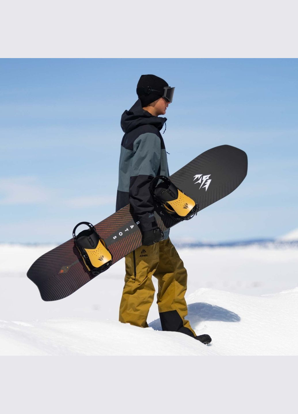 Сноуборд Jones Stratos (2024) Чорний-Червоний Jones Snowboards (312484977)