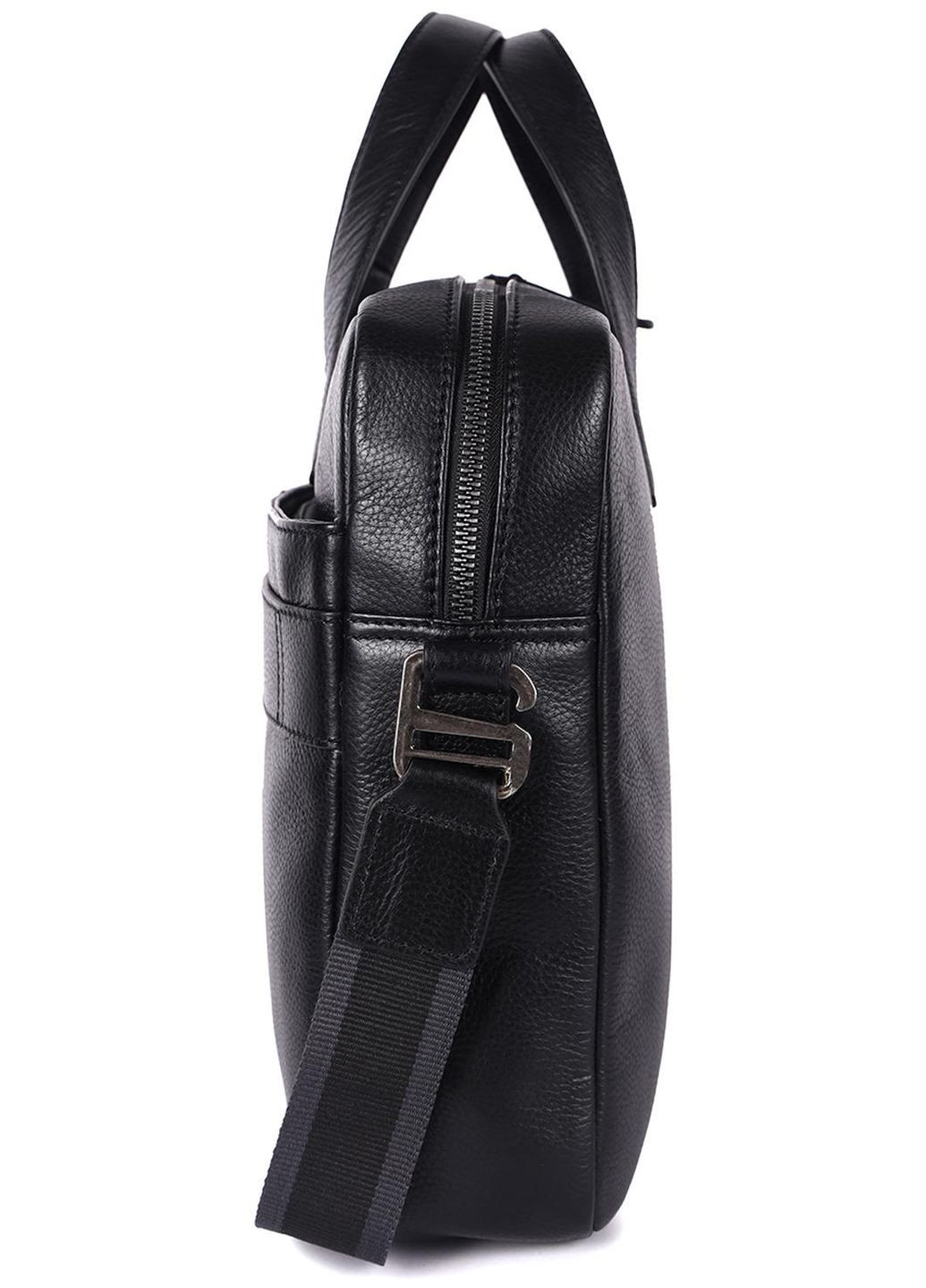 Сумка мужская через плечо кожаная портфель для документов А4 планшет в дорогу для телефона Черный 34313 Brampton London (331862427)