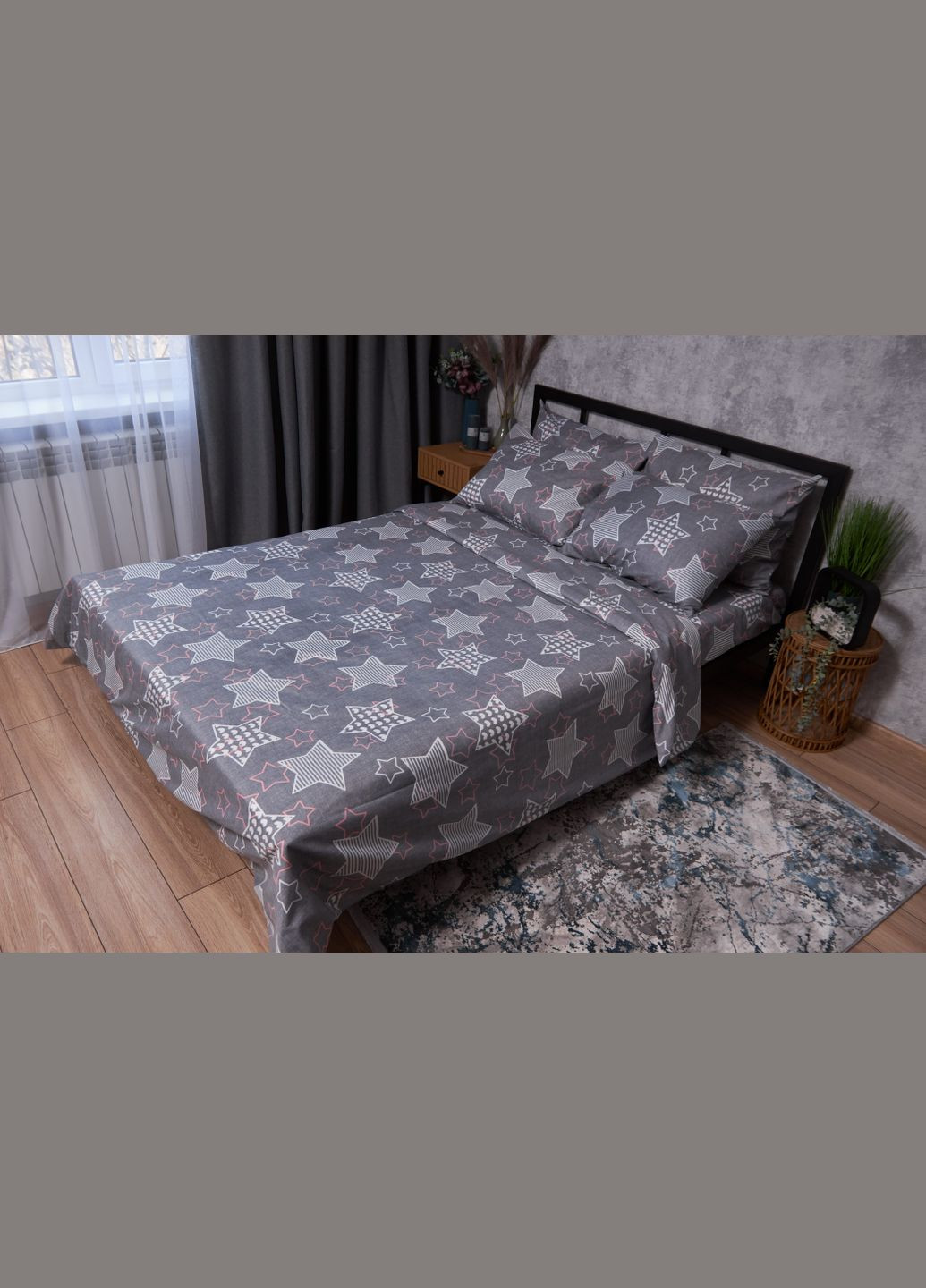Комплект постельного белья Микросатин Premium «» King Size 220x240 наволочки 2х50х70 (MS-820002509) Moon&Star Stardom (286762354)