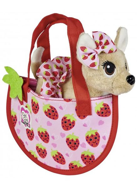 Собачка CCL Маленькая Ягодка с сумочкой, 15 см, 3+ (артикул: 589 0147) Chi Chi Love (324110876)
