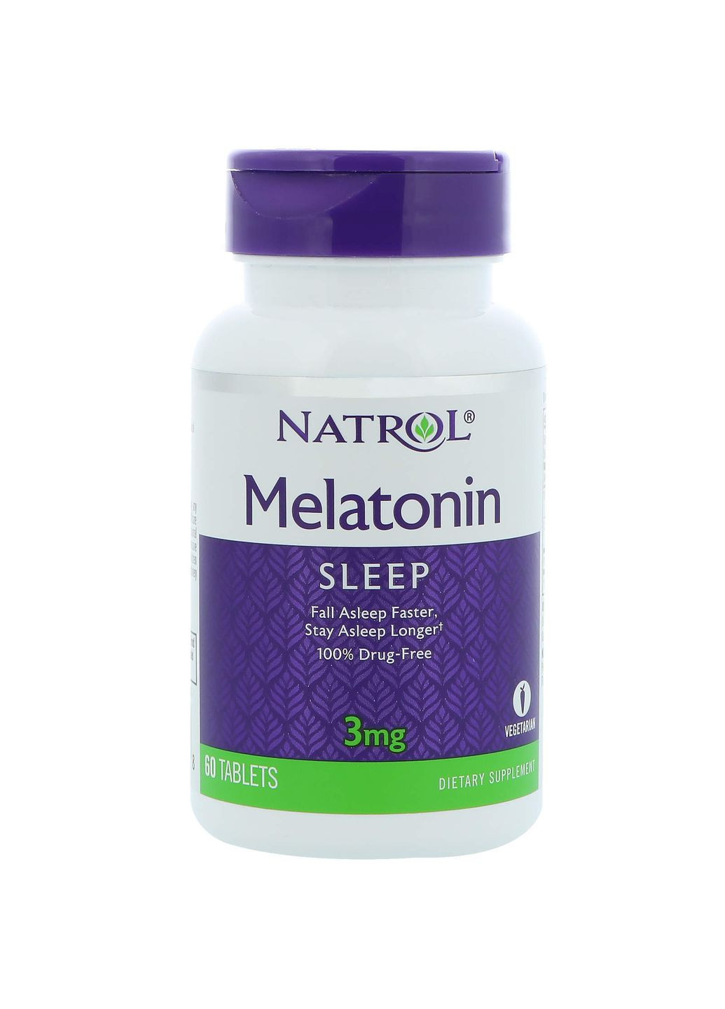 Мелатонін, Melatonin,, 3 мг, 60 таблеток Natrol (362368623)