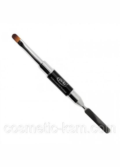 Пензель для нігтів овальний+шпатель 2в1 PNB (299483913)