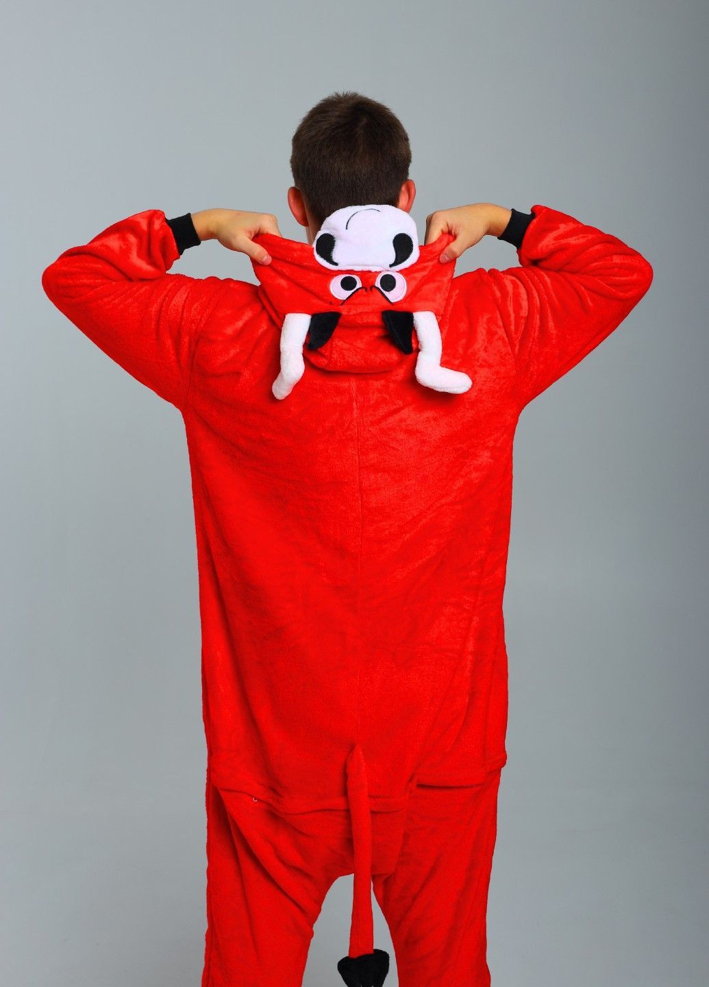 Кігурумі піжама Бик чоловіча червона плюшева Lalapka (369779063)