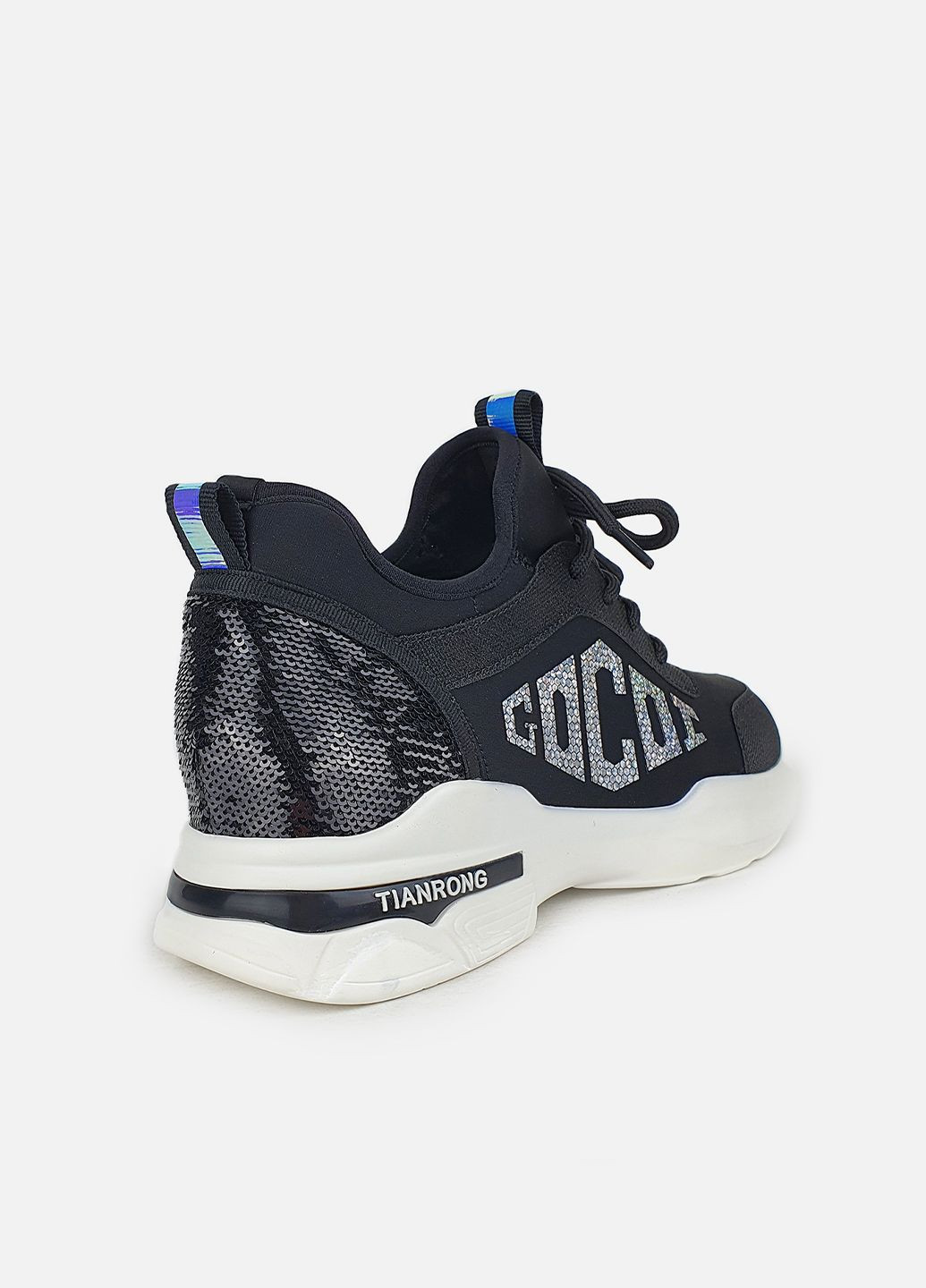 Чорні кросівки текстильні з паєтками,,13913556черн,36 Fashion чорні демісезони (281352871)