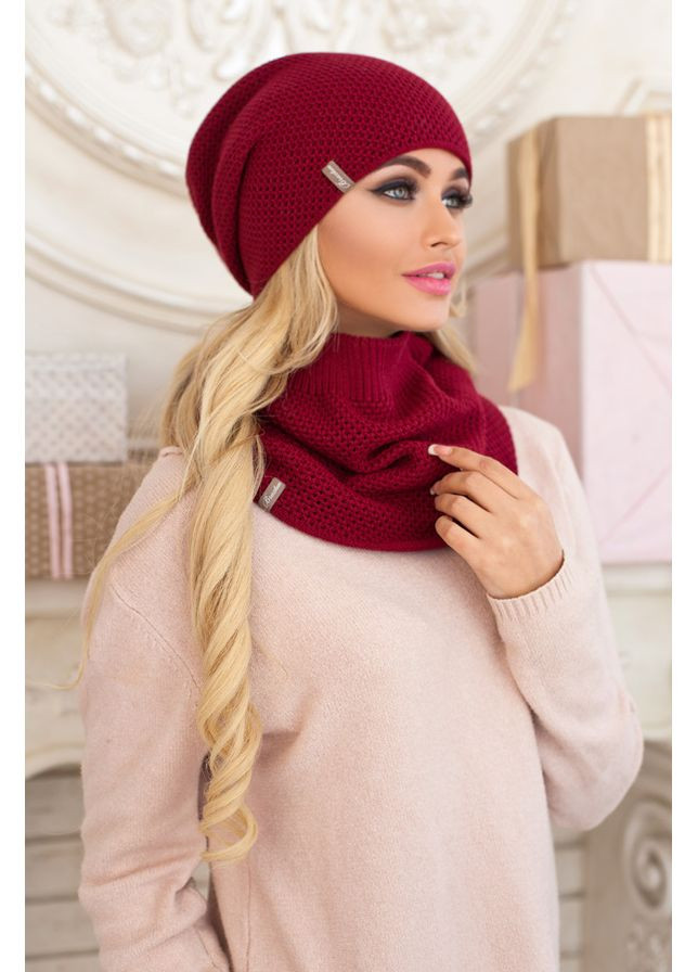 Жіночий комплект Жаклін, шапка и шарф-хомут Braxton (360506604)