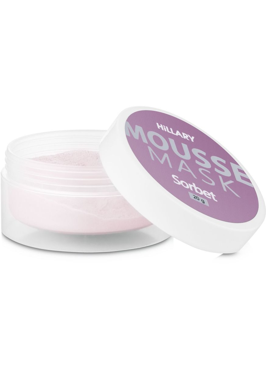 Мус-маска для обличчя "Пом'якшувальна" Mousse Mask Sorbet 20g (771657-16471) Hillary (368619743)