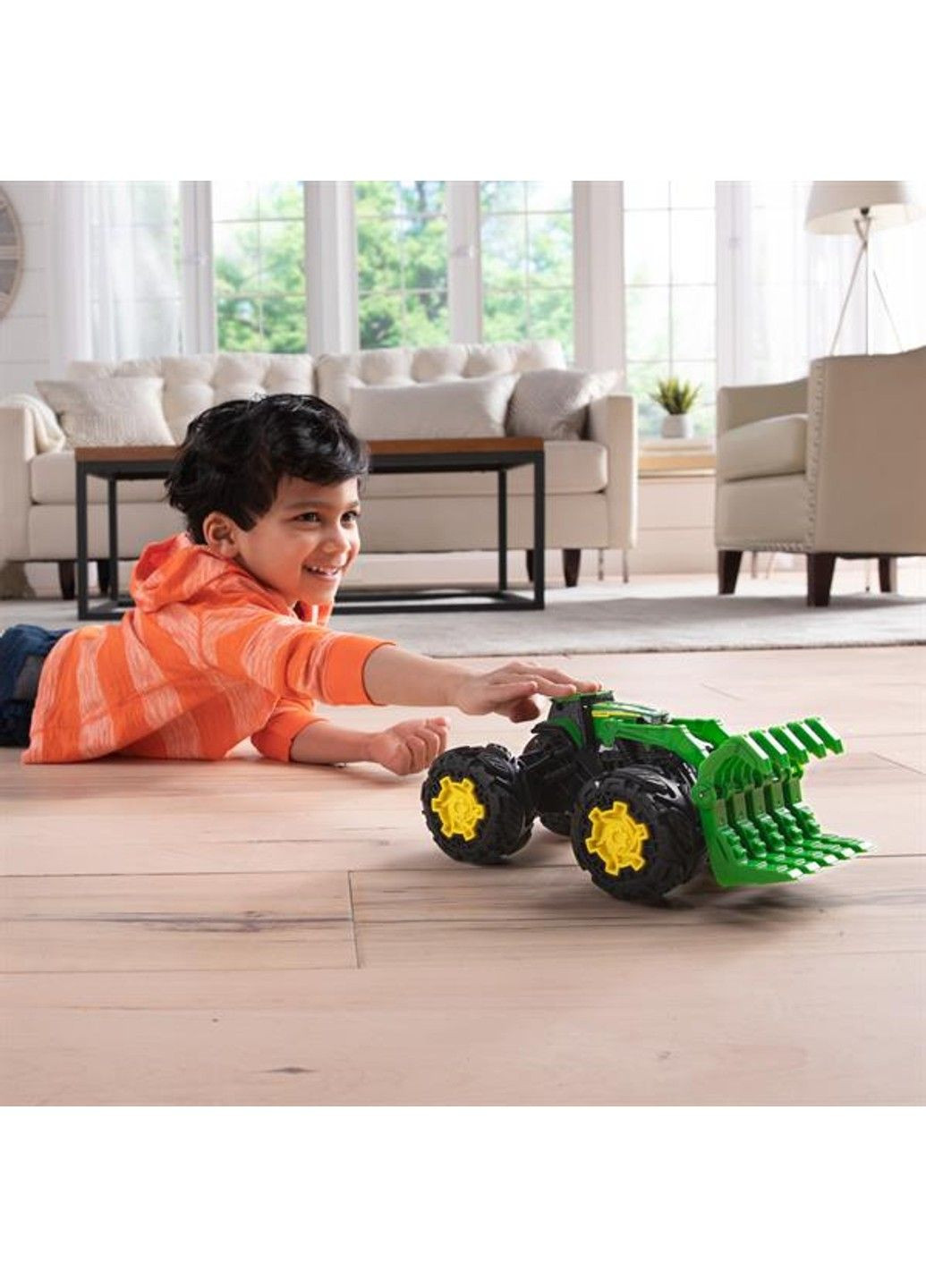 Машинка Трактор Monster Treads с ковшом и большими колесами (47327) John Deere Kids (333708075)