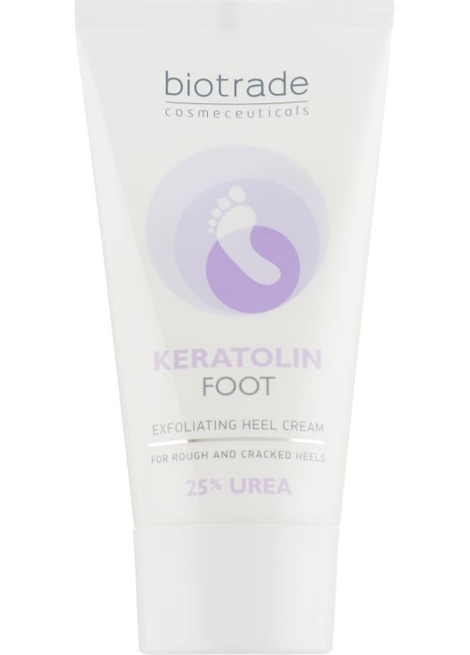 Відлущуючий крем для ніг з 25% сечовини з пом'якшувальною дією Keratolin Foot Exfoliating Heel Cream 50ml (433347-18624) Biotrade (368662470)