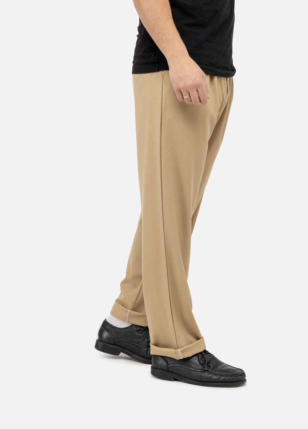 Чоловічі штани колір бежевий ЦБ-00241576 Figo (283250374)