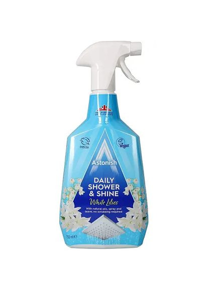 Антибактериальное средство для душевых кабин Daily Shower Cleaner, 750 мл Astonish (365301811)