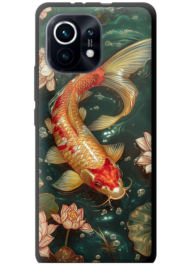 TPU черный чехол 'Мелодия Лотоса' для Endorphone Xiaomi Mi 11 (291131109)