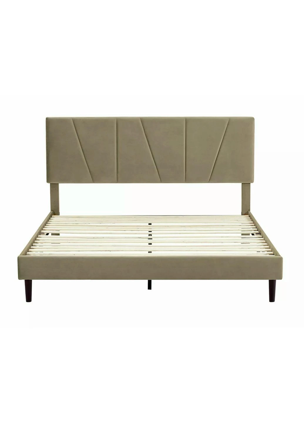 Ліжко полуторне SAVANA VELVET 140X200 Бежевий BLUVEL 28 SAVANAV140BE Signal (374114017)