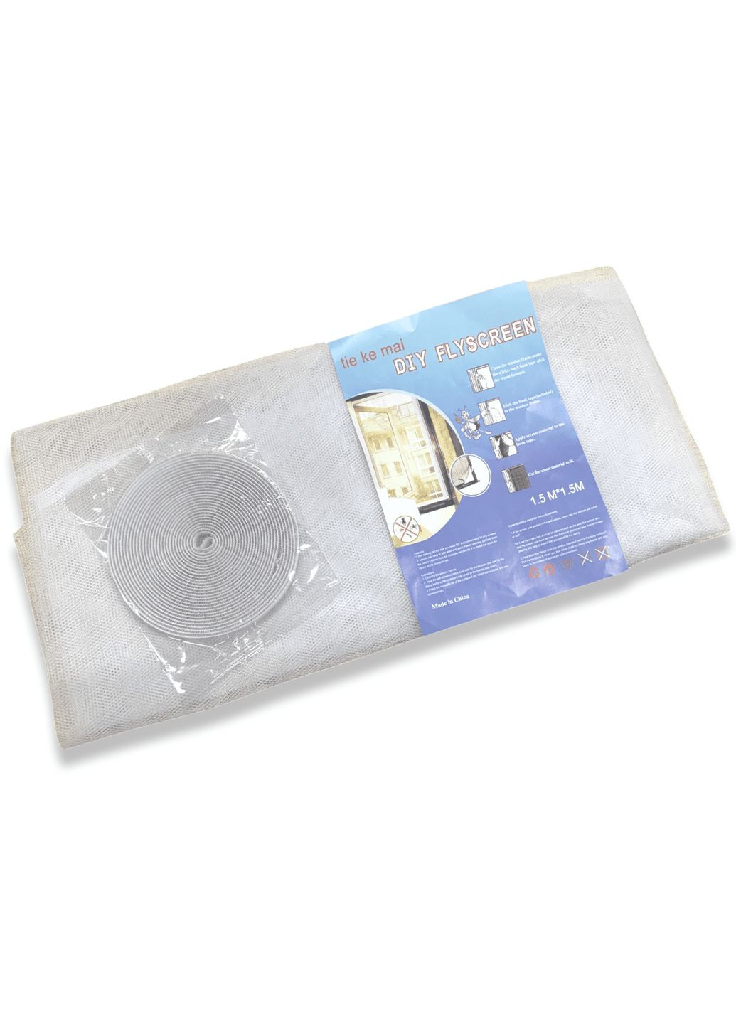 Антимоскітна сітка на вікно з липучкою 150х150см FROM FACTORY MOS3 (339104525)