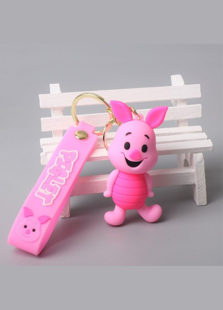 Вінні Пух брелок П'ятачок рожева свинка силіконовий брелок для ключів креативна підвіска 8см Shantou (289978625)