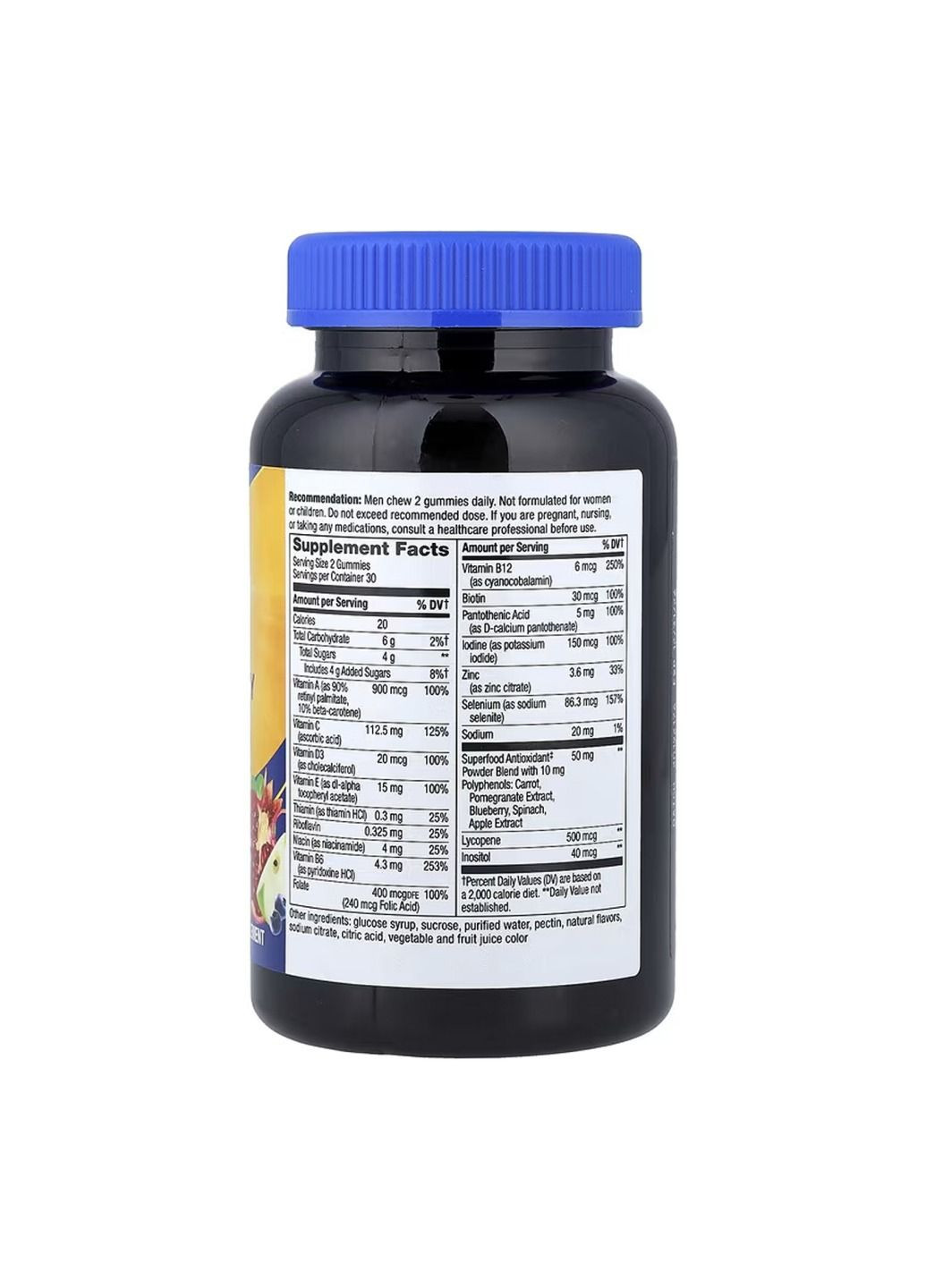 Комплекс вітамінів для чоловіків Alive!® Men's Gummy Multivitamin - 60 gummies Nature's Way (364201713)