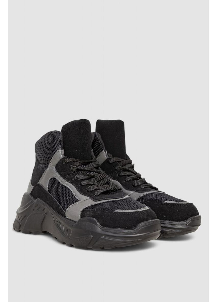 Чорні всесезон кросівки чоловічі, колір чорний, 131r2249 Ager