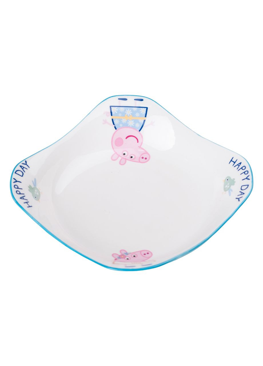 Порцелянова глибока глибока квадратна тарілка для дітей 350 мл HP-15-16 Yiwu (353504970)