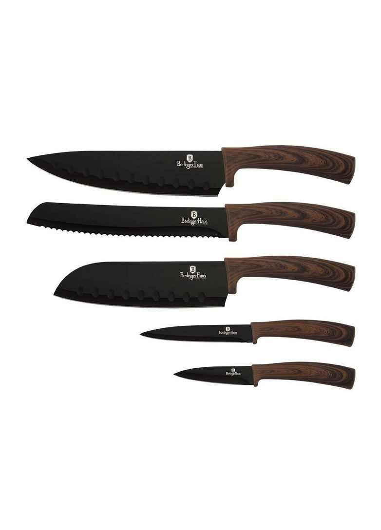 Набір ножів Forest Line 5 предметів BH2308 Berlinger Haus комбінований,
