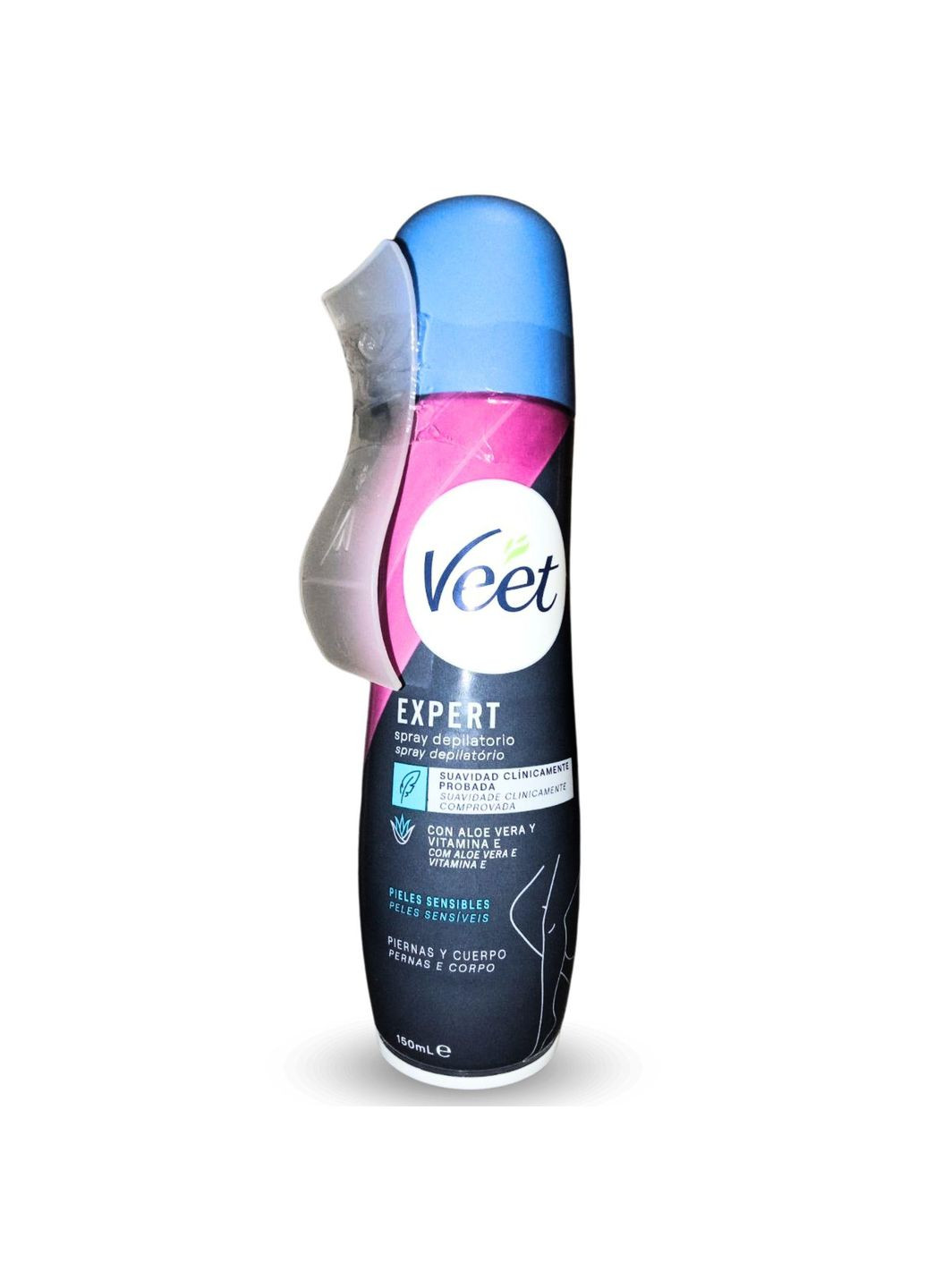 Жіночий крем-спрей для депіляції волосся на чутливих ділянках тіла та бікіні 150 мл. Crema Spray Depilatorio Veet (305836189)