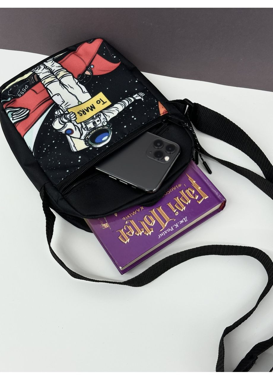 Сумка через плечо молодежная для ребят с космонавтом No Brand (350613682)