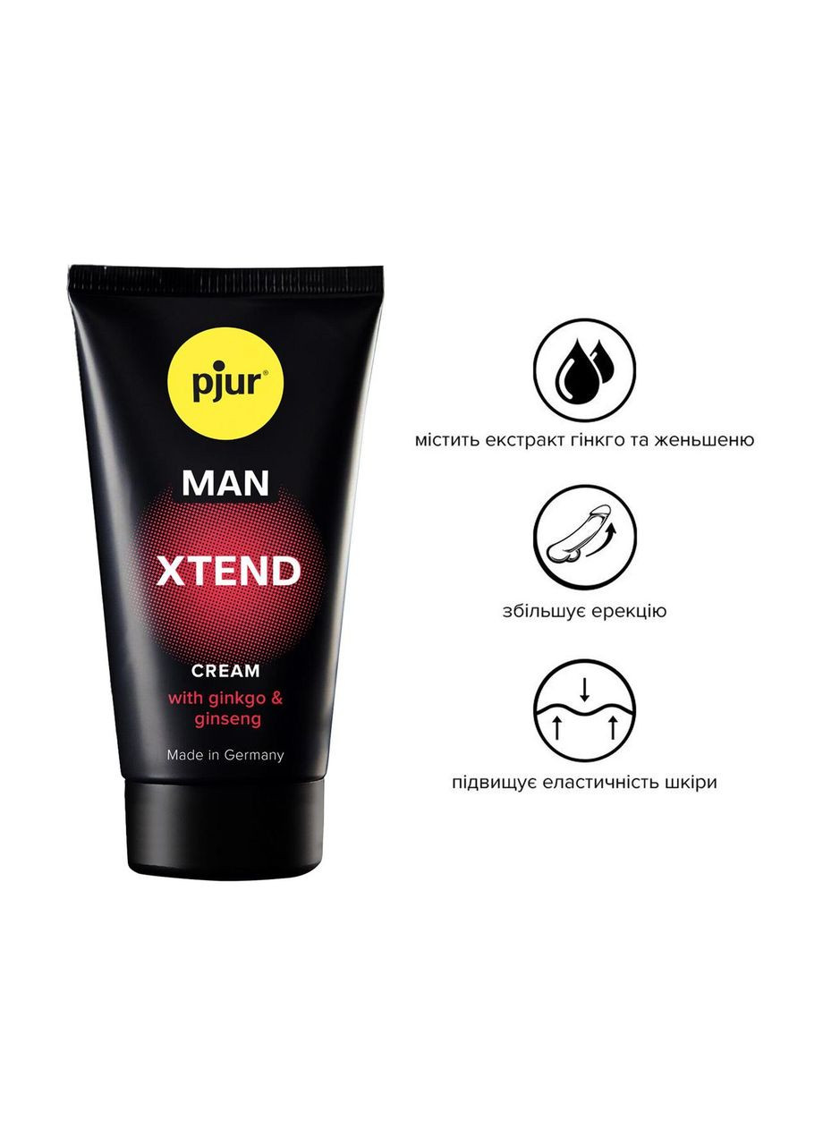 Крем-стимулятор для пеніса MAN Xtend Cream 50 мл, з екстрактами гінкго та женьшеню Pjur (303905797)