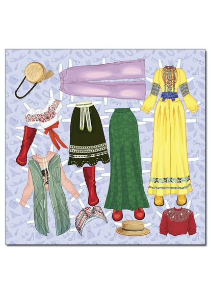 Книга Стильна красуня. Одягни ляльку. Жовта ( ) Глорія (340546077)