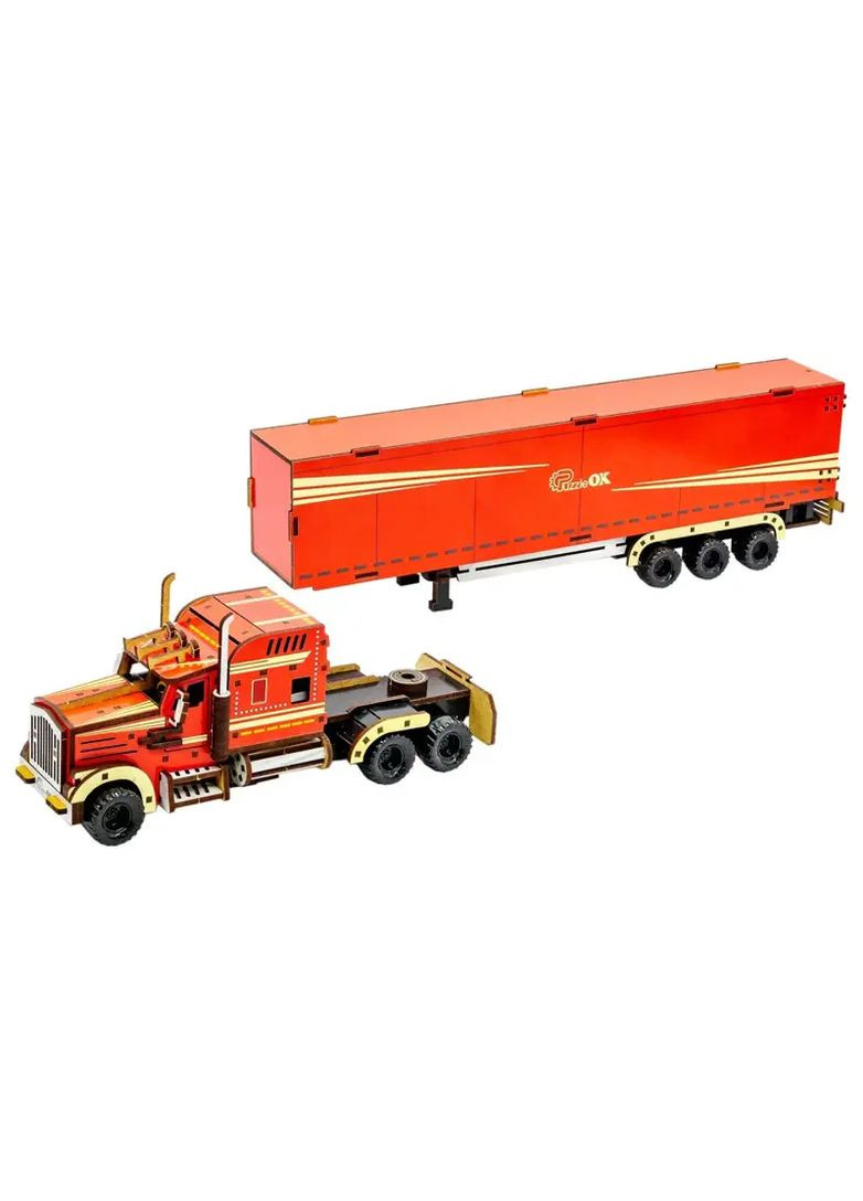 Конструктор дерев'яний Wood Truck з рухомими елементами в асортименті Puz-00952 PuzzleOK Дер6369 (370653460)