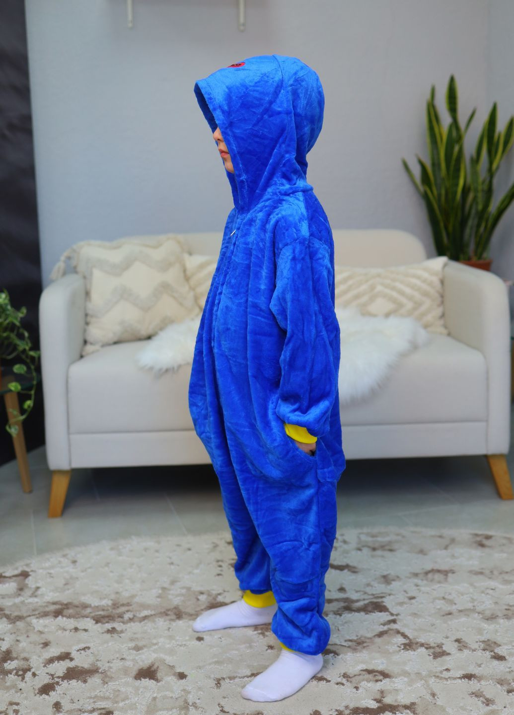 Кигуруми Хагги Вагги для мальчиков Huggy Wuggy с вышитым капюшоном синий My Kigu (366196343)