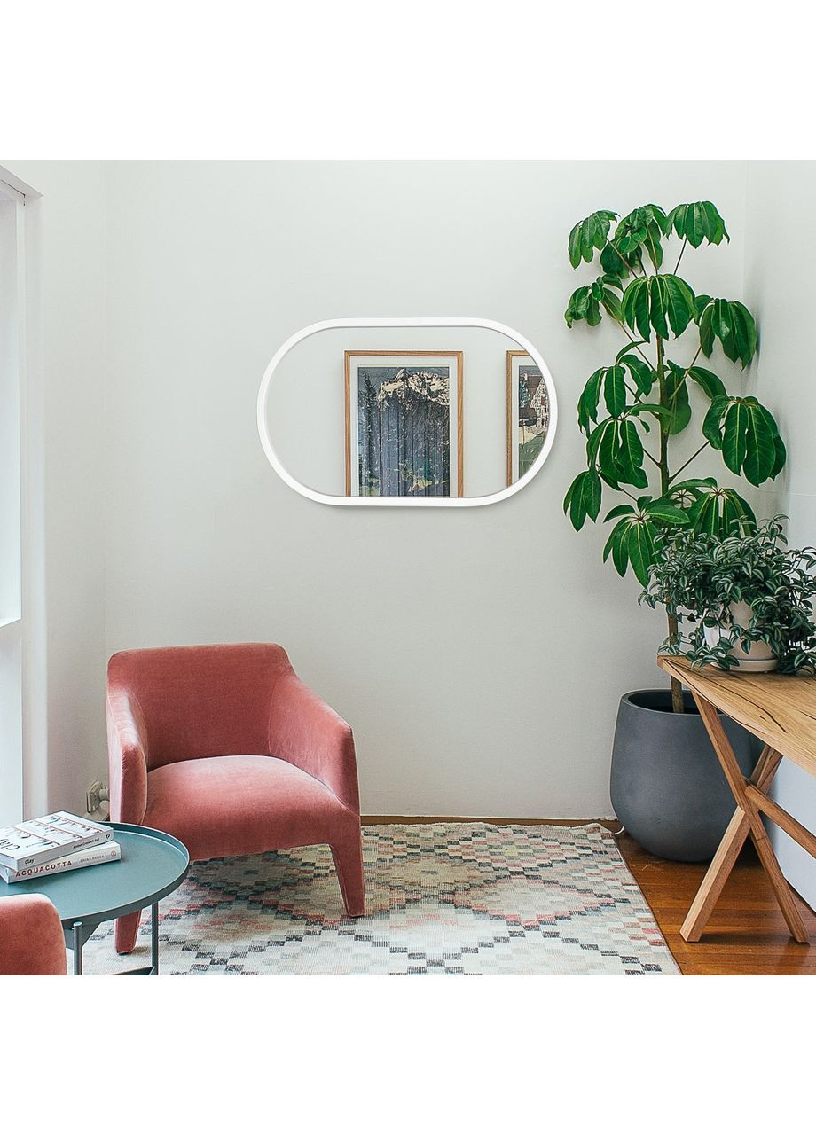 Дзеркало капсула дерев'яне Snow White Ясен 50x80 см Luxury Wood Freedom (369547008)