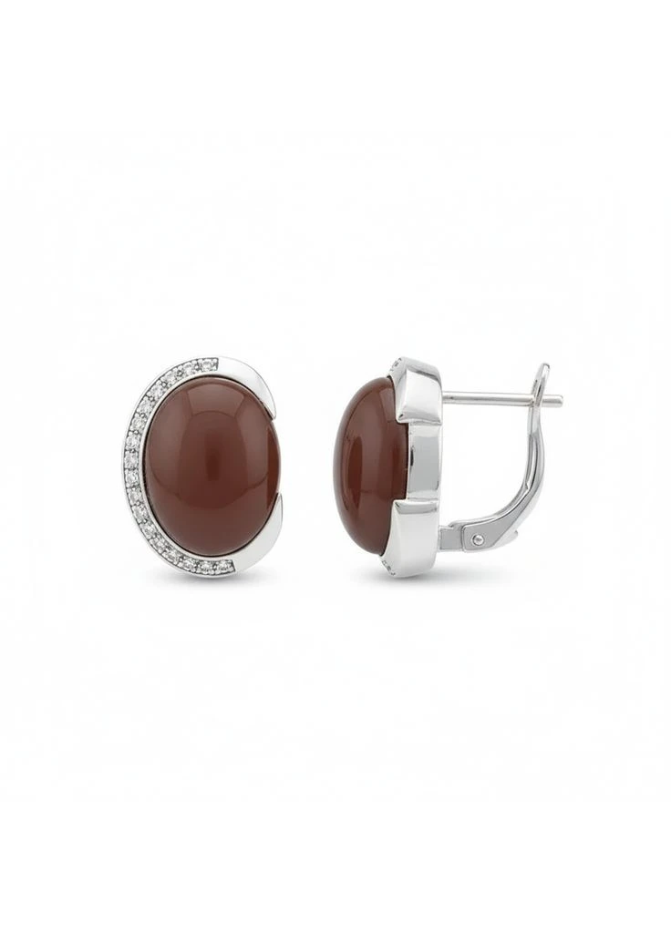 Серьги серебряные Сафлор 2 1160030 No Brand (316398053)