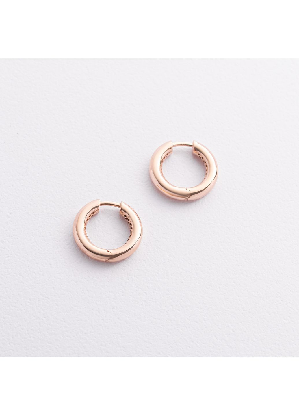 Серьги-кольца Milley в красном золоте с08878 Oniks (361669767)