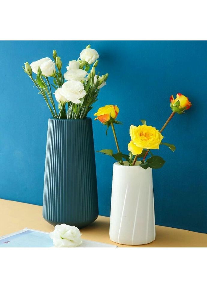 Ваза для цветов 14279 16х20 см синяя No Brand (335972444)