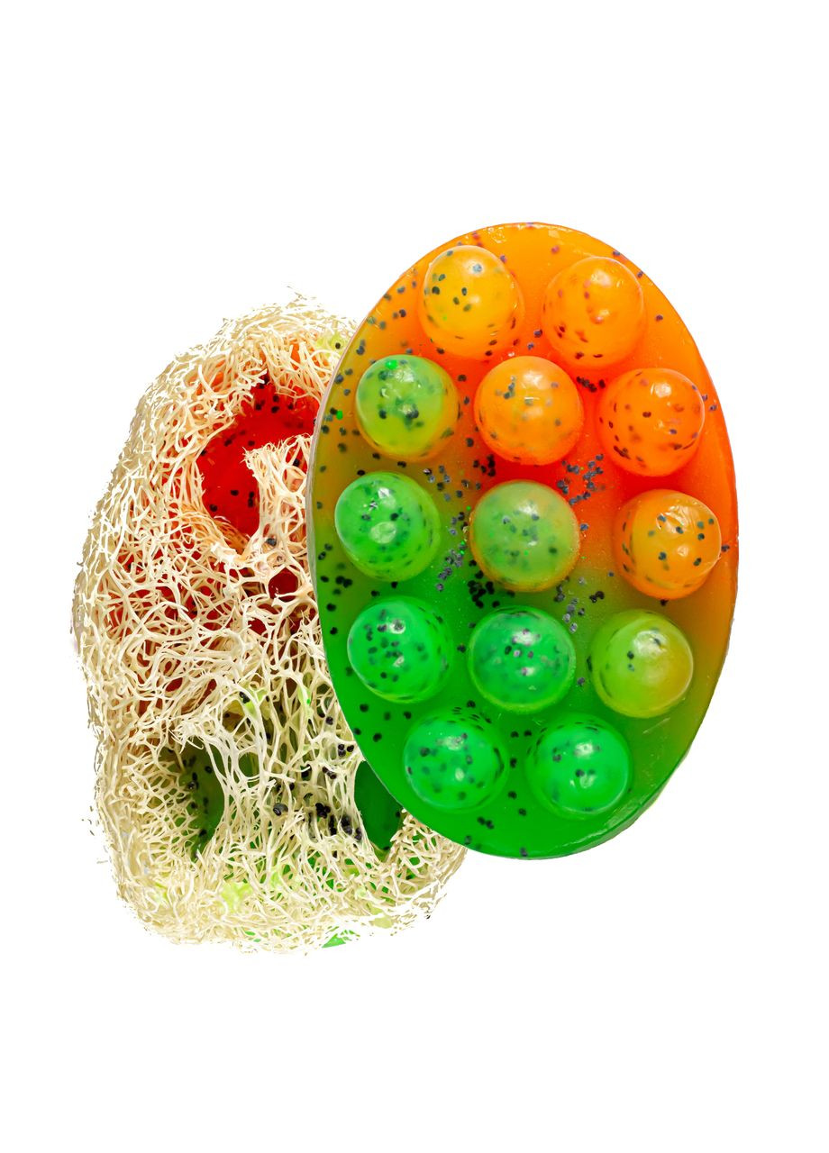 Натуральное мыло скраб с люфою с ароматом арбуза Top Beauty (367989951)