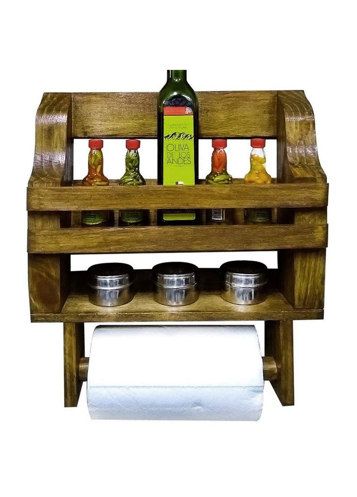 Держатель для бумажных полотенец из дерева Элмер мускат (ДКП-006407) No Brand (327844763)