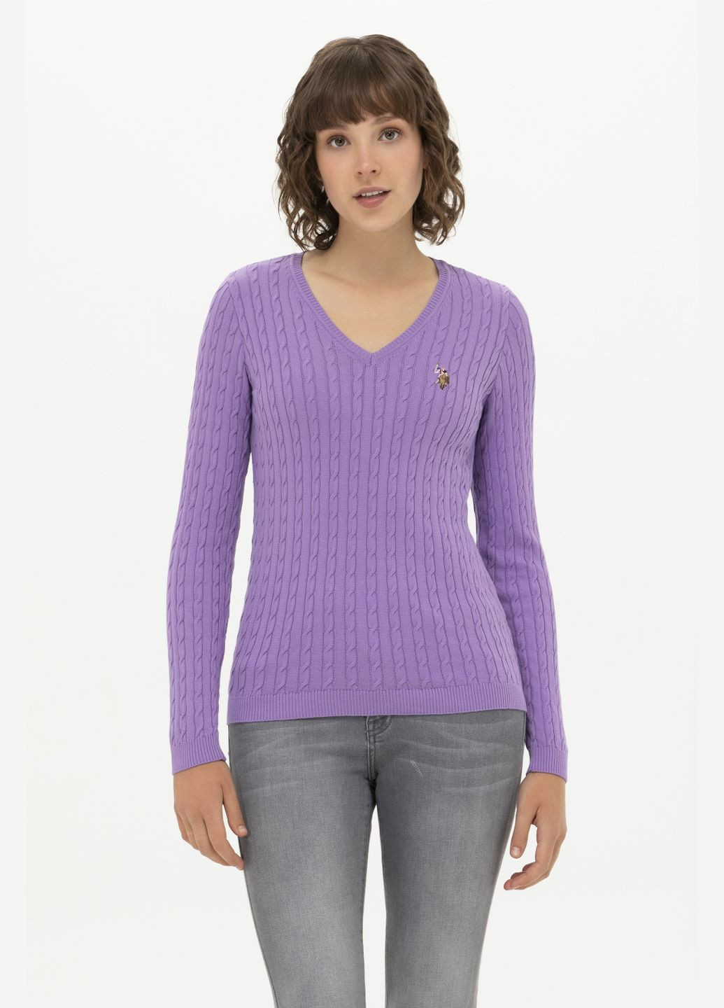 Рожевий светр u.s. polo assn. жіночий U.S. Polo Assn.