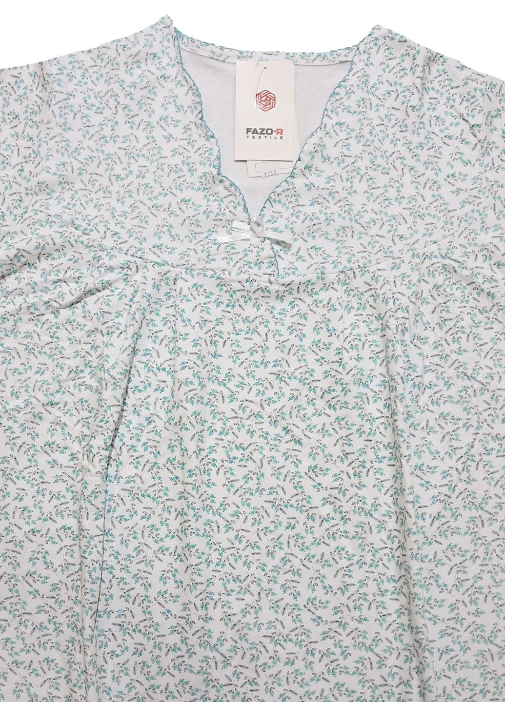 Женская ночная рубашка тёплая батал на флисе хлопок (7153-4) FAZO-R (369161288)