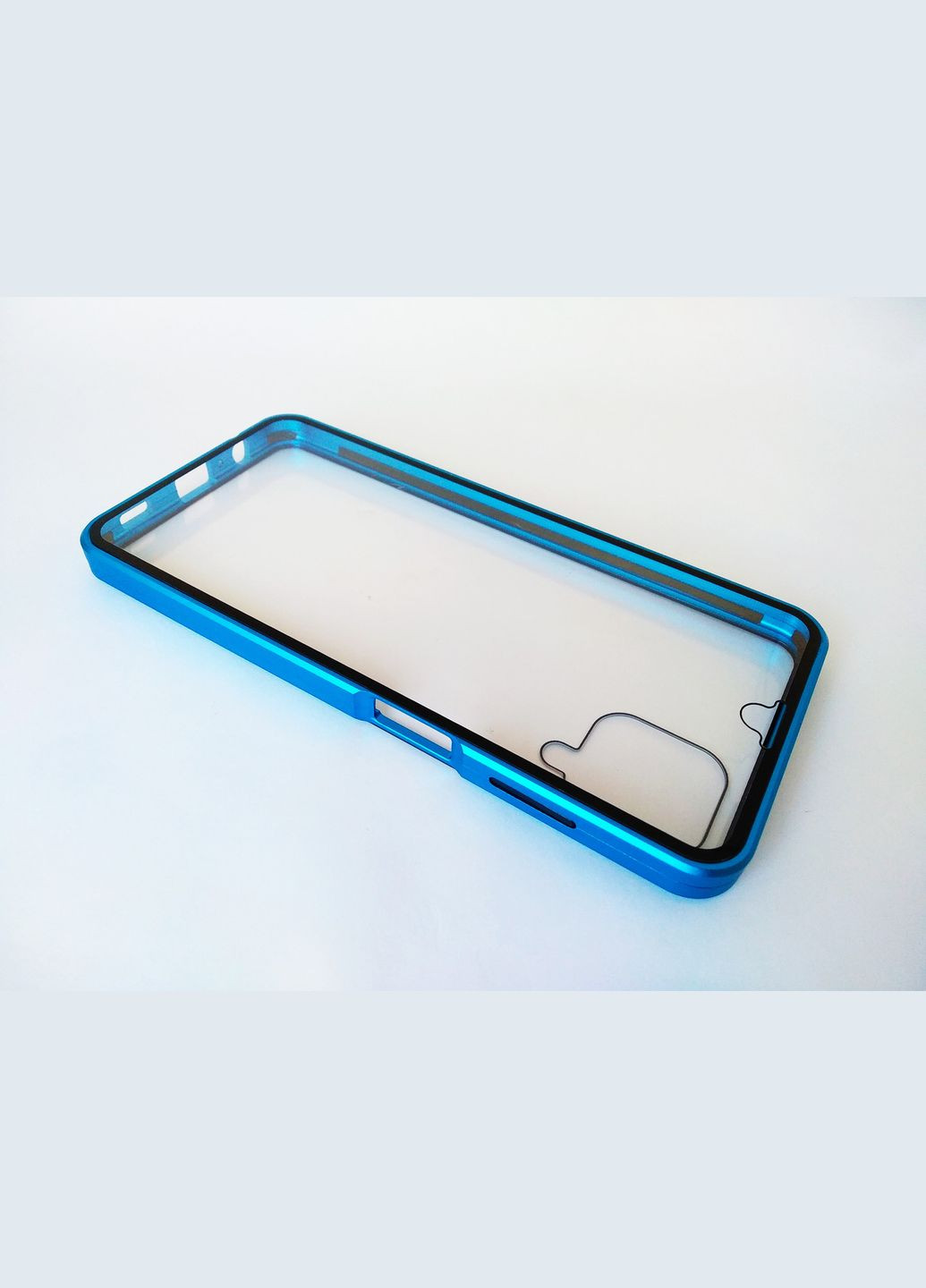 Чохол магнітний для A12(SM-A125,А127) Чохол на самсунг а12 з загартованим склом з двох сторін метал і загартоване скло, Чорний Samsung (321961477)