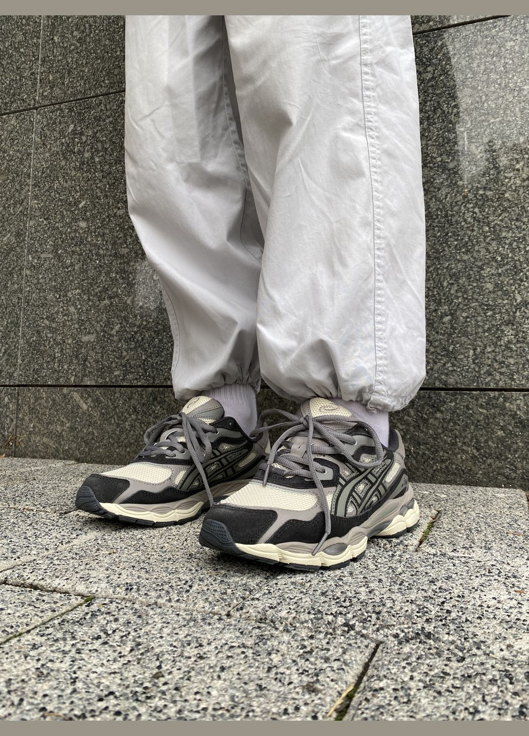 Кросівки жіночі і чоловічі Asics Gel-NYC grey | Асікс Гель-НЮК сірі No Brand сірі демісезони (316663523)