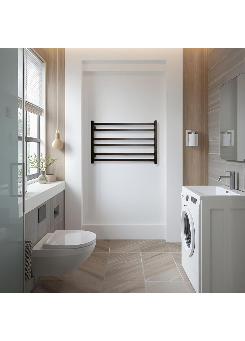 Рушникосушарка електрична з контроллером матовий 490*790 Carino ELISA (365595852)