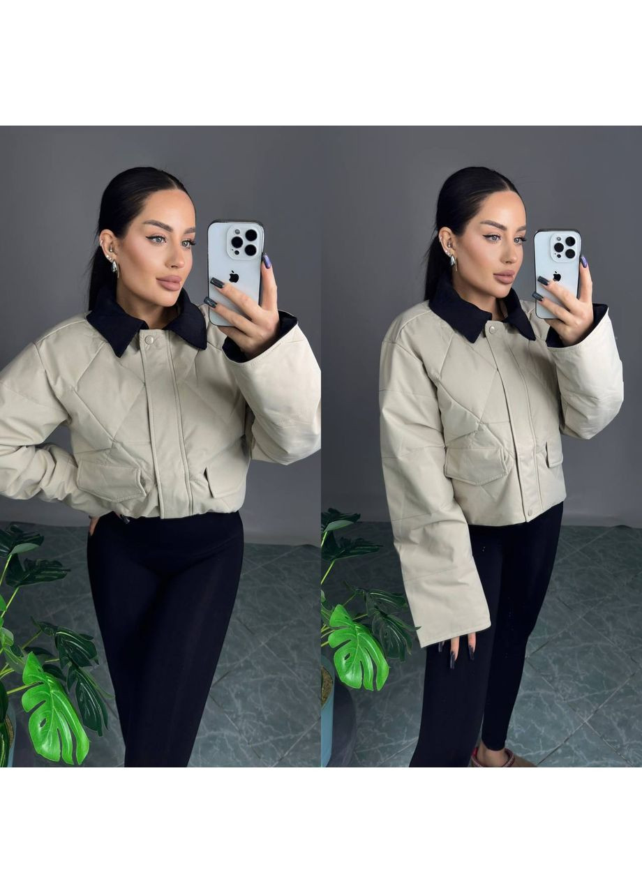 Светло-бежевая демисезонная женская куртка Asi.Store.ua