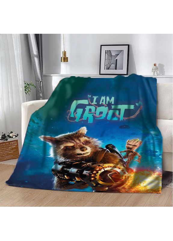 Плед 3D Марвел I am Groot 29522 180х215 см FlexDress (368763444)