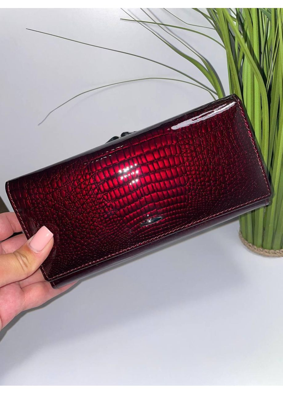 Классический женский лаковый кошелек с монетницей снаружи. No Brand (370381514)