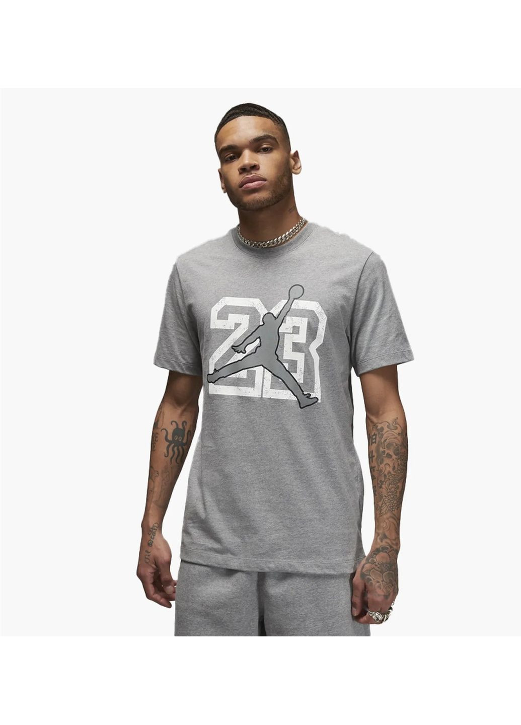 Сіра футболка чоловіча t-shirt flight essentials grey Air Jordan