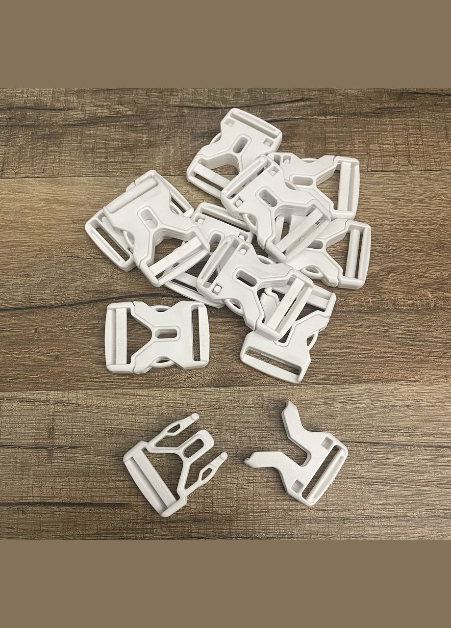 Застібка фастекс 25 мм білий No Brand (329743722)