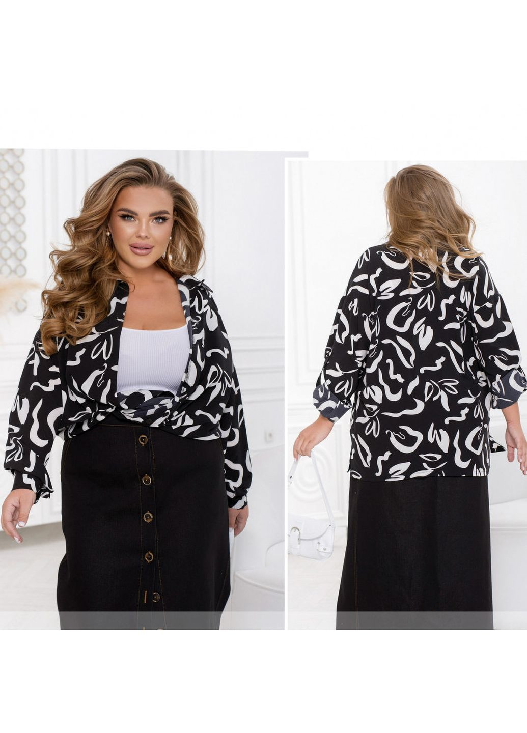 Чорна блуза Liton