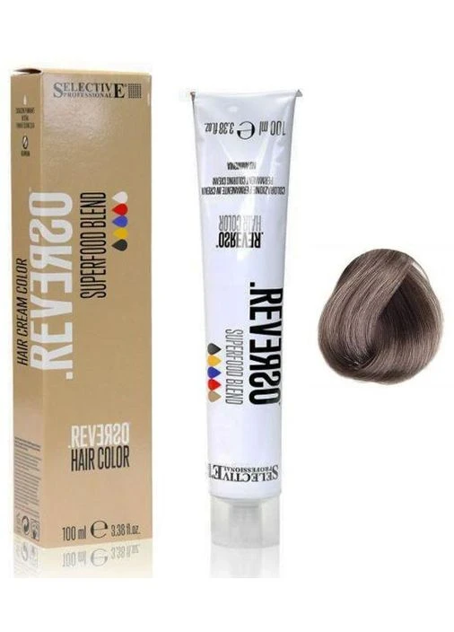 Стійка безаміачна фарба для волосся 7.1 Попелястий блондин Reverso Hair Color Selective, 100 мл Selective Professional (396344051)