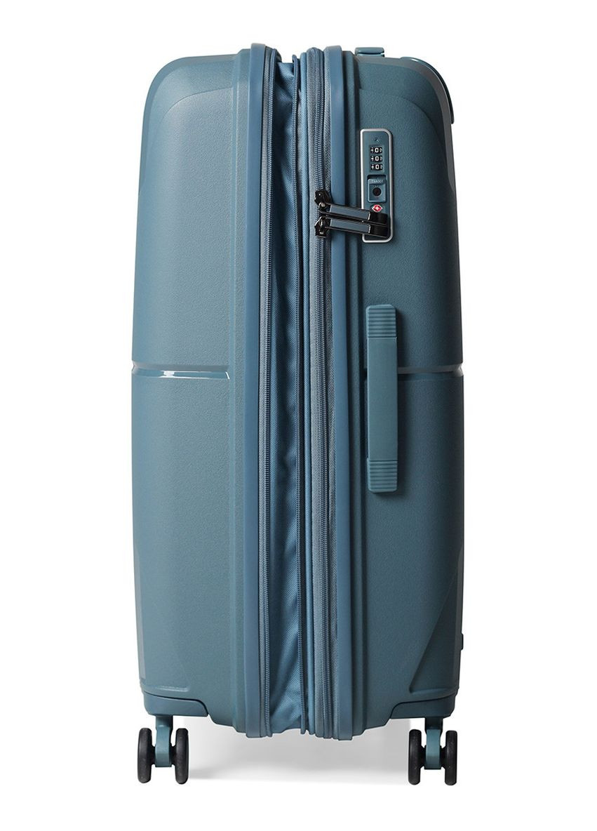 Чемодан большой L полипропилен синий 77х52х31(+5)см/126л/4.4кг/ 245 AIRTEX (324801871)