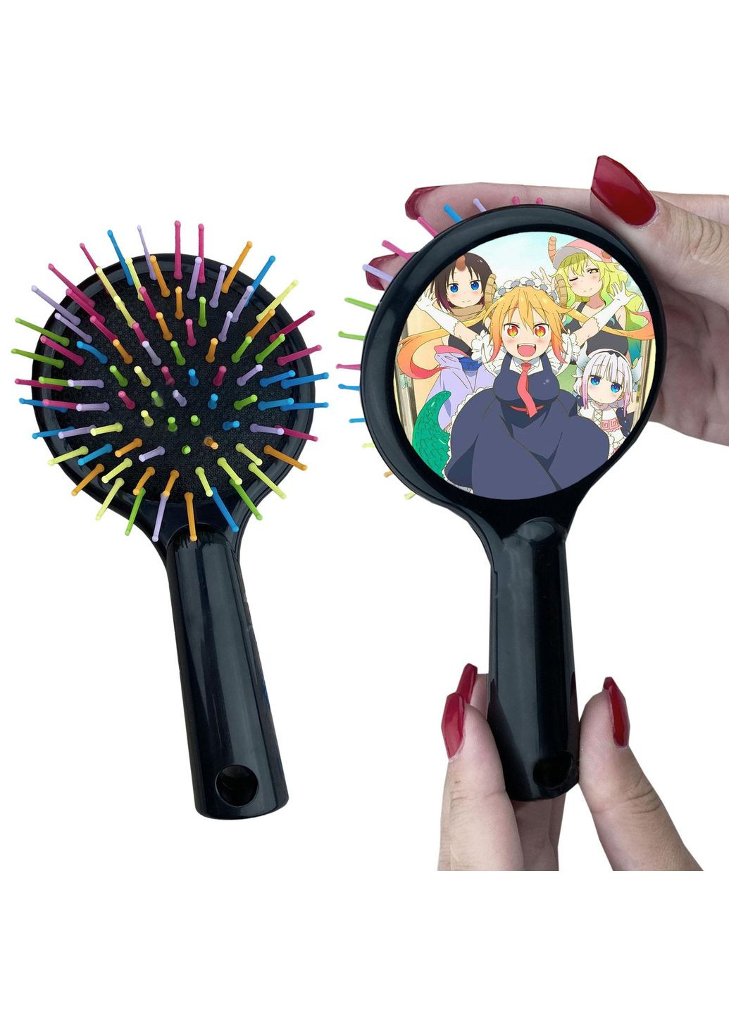 Расческа для волос Аниме Драконкомна дама кобаяши #0012 черный No Brand (315041830)