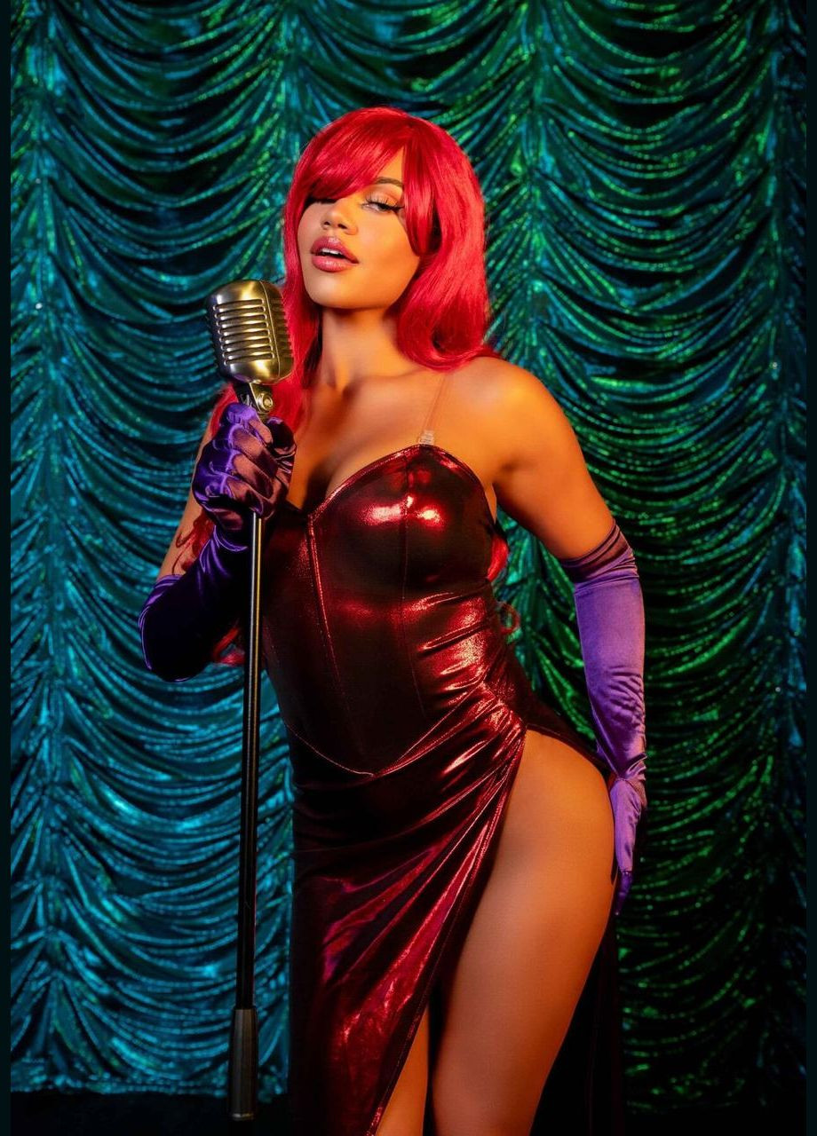 Червона платье leg avenue shimmer bodysuit with skirt s No Brand